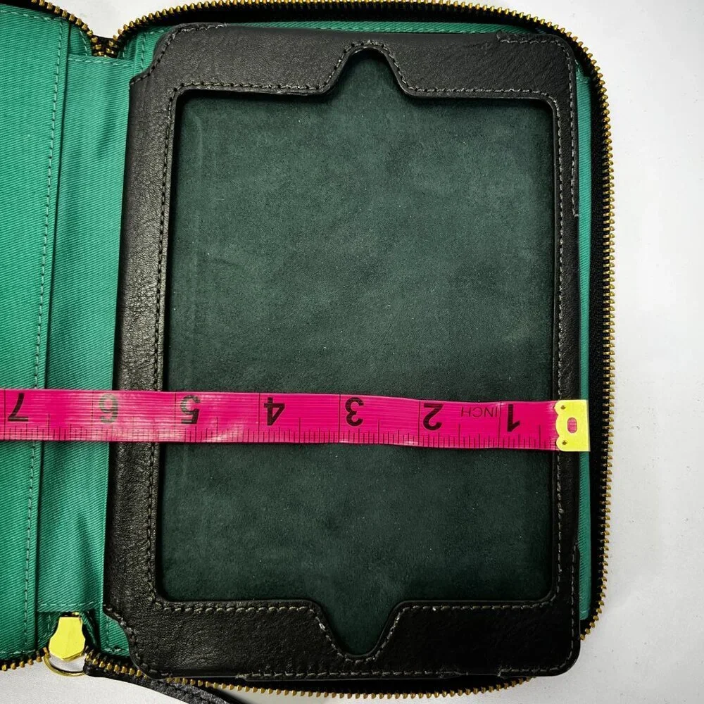 Fossil Genuine Leather Full Zip Mini Ipad Case Cover